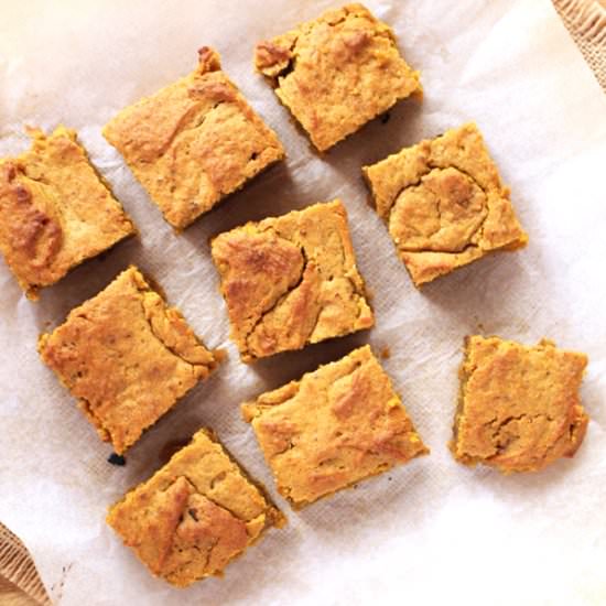 Vegan Pumpkin Spice Blondies