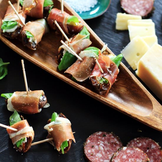 Goat cheese stuffed dates
