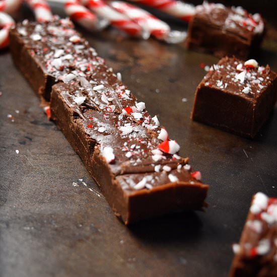 Marshmallow Peppermint Fudge