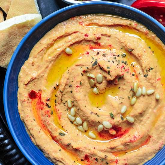 Roasted Red Pepper Hummus