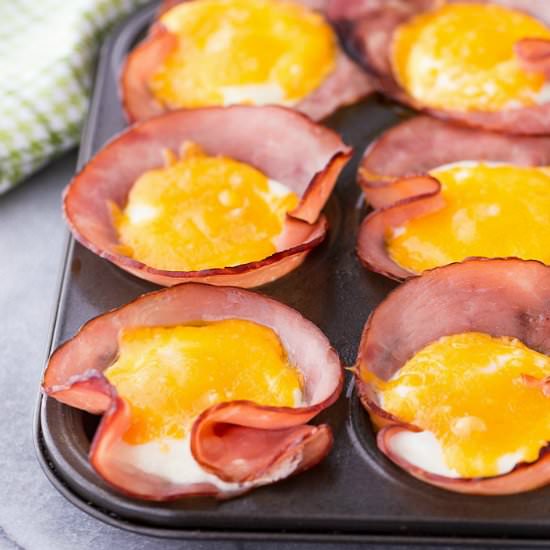 Ham & Eggs in a Muffin Tin