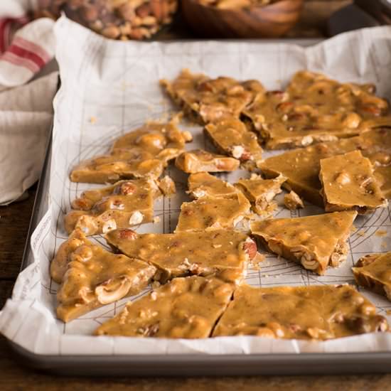 Spicy buttercrunch brittle