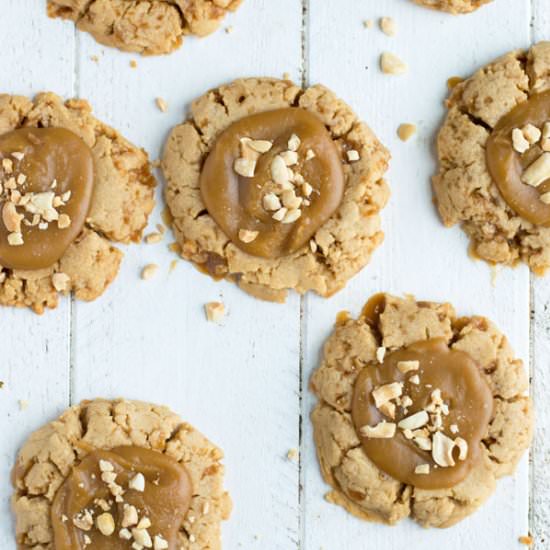 Peanut Brittle Shortbread Cookies