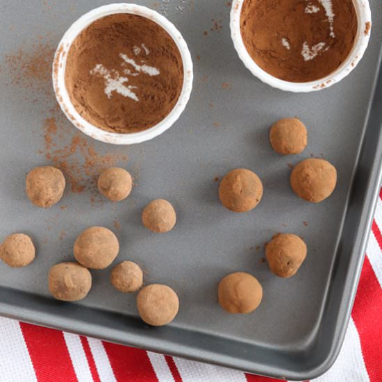 Easy Ginger Chocolate Truffles