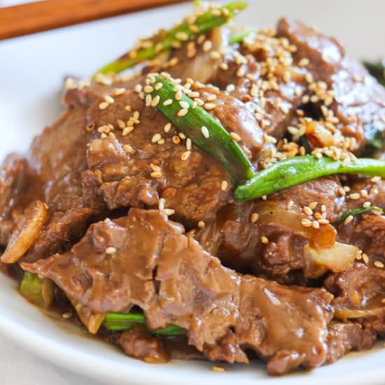 Mongolian Beef Stir Fry