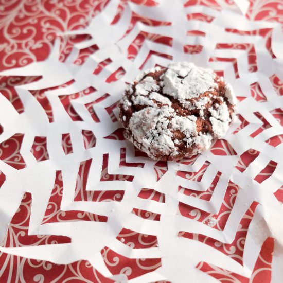 Red Velvet Marshmallow Crinkles