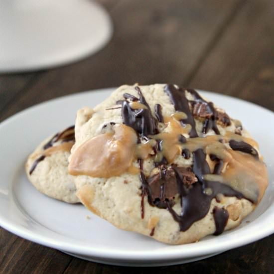 Chocolate PB Explosion Cookies