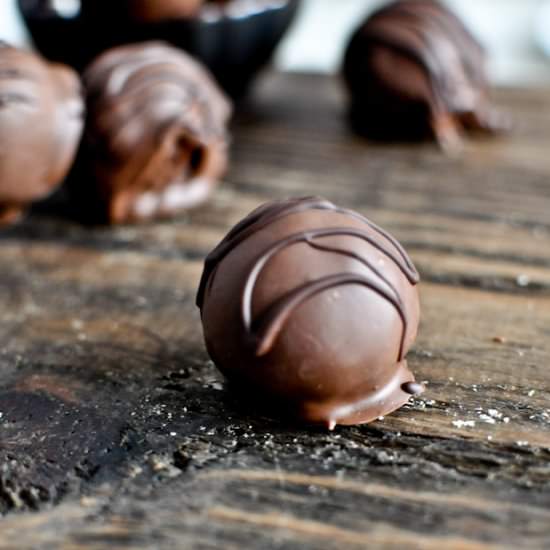 Gooey Chocolate Coconut Truffles