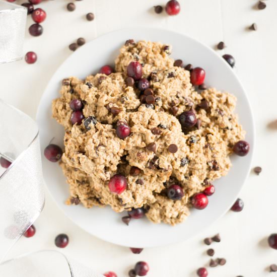 Chocolate Cran Breakfast Cookies