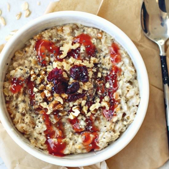 PB + J Oatmeal