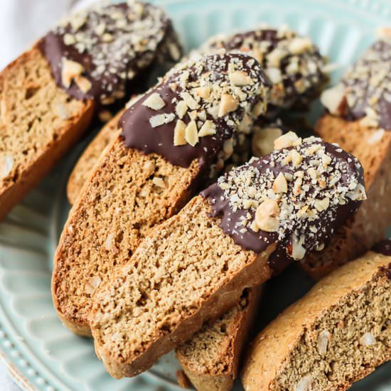 Whole Wheat Hazelnut Biscotti