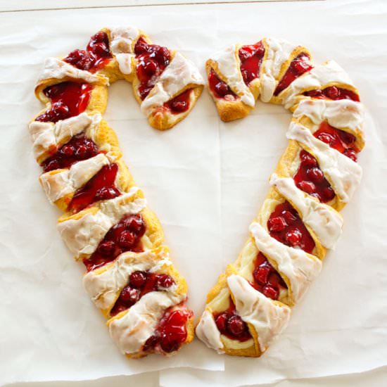 Candy Cane Danish