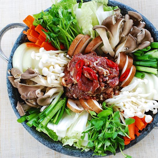 Bulgogi hot pot