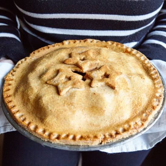 Cranberry and Apple Pie