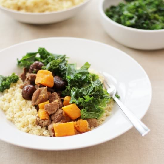 Spicy Lamb, Squash & Chestnut Stew