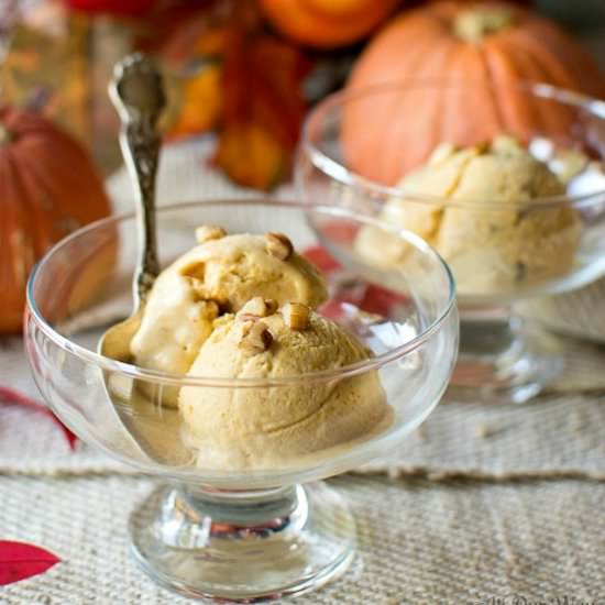 Toasted Pecan Pumpkin Ice Cream