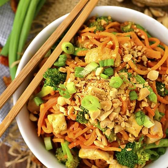 Thai Peanut Chicken and Sweet Potat
