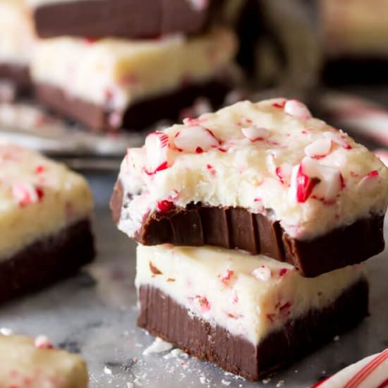 Peppermint Bark Fudge