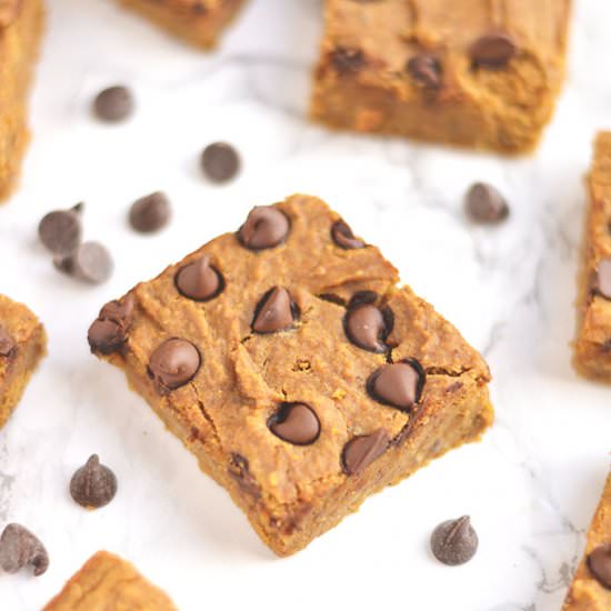 Chickpea Pumpkin Choc Protein Bars