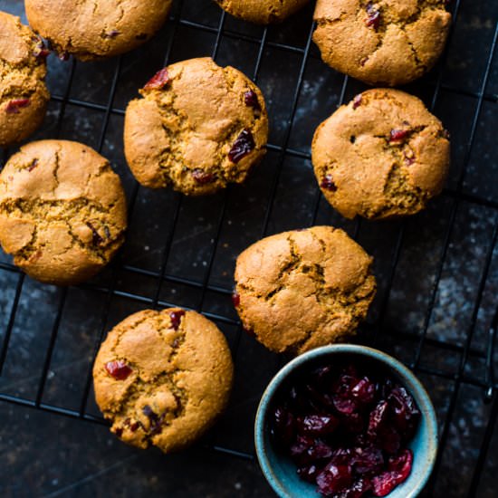 Cranberry Almond Paleo Cookies