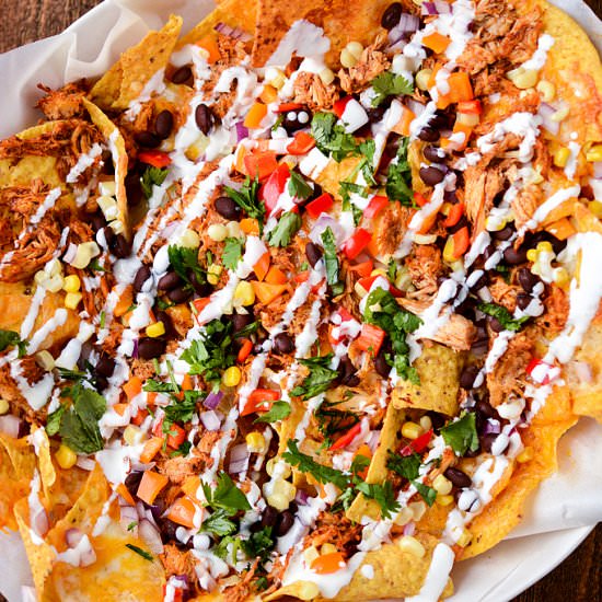 Chicken Enchilada Nachos