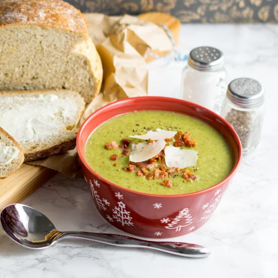 Instant Pot Broccoli & Bacon Soup