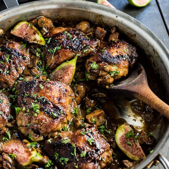 Balsamic Fig Chicken Marsala