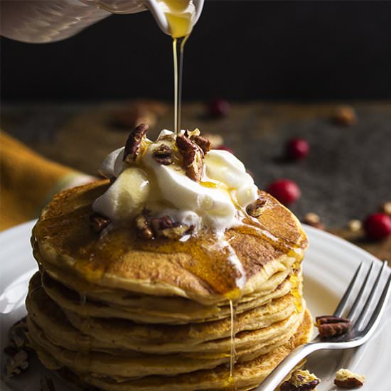 Sweet Potato Buttermilk Pancakes