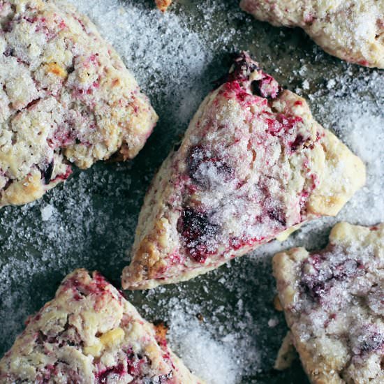 Cranberry White Chocolate Scones