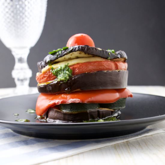Mini Ratatouille Towers