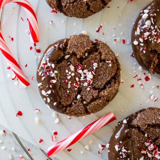 Double Chocolate Peppermint Cookies