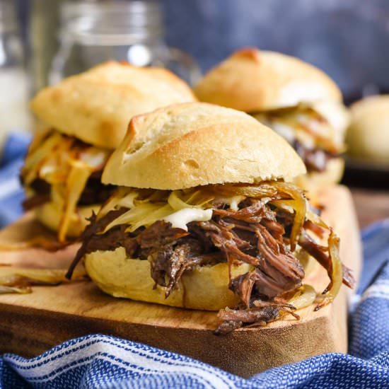 Leftover Pot Roast Sandwich