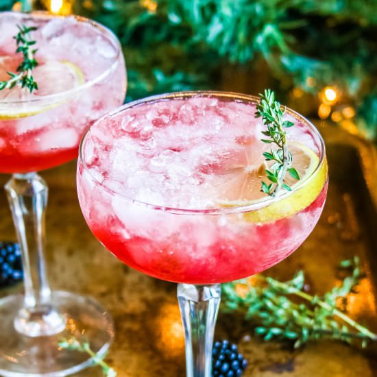 Blackberry + Bourbon Cocktail
