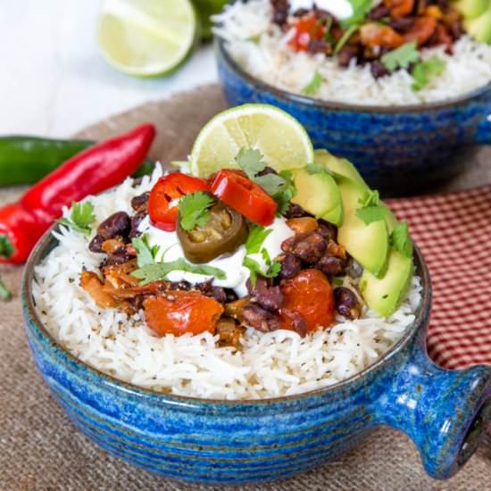 Black Bean Burrito Bowls