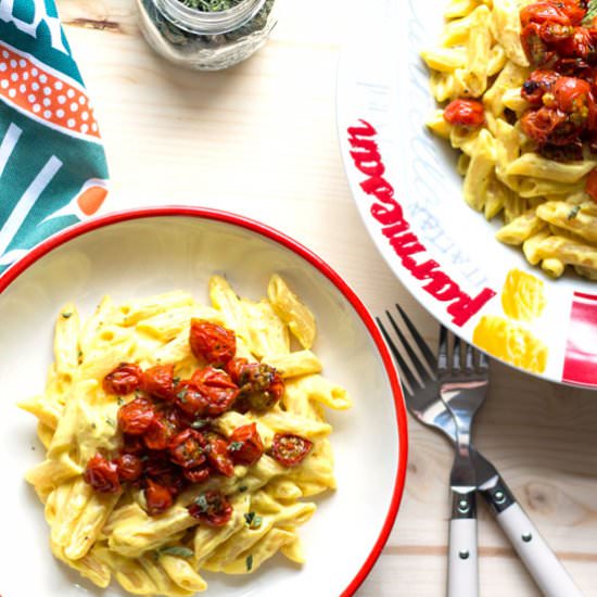 Penne Ricotta Saffron Cherry Tomato