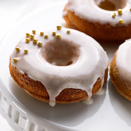 Vegan Tahini Donuts + Cardamom