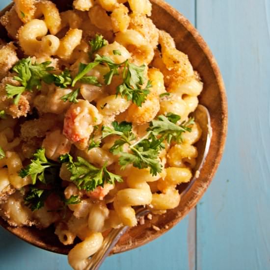 Baked Crawfish Mac and Cheese
