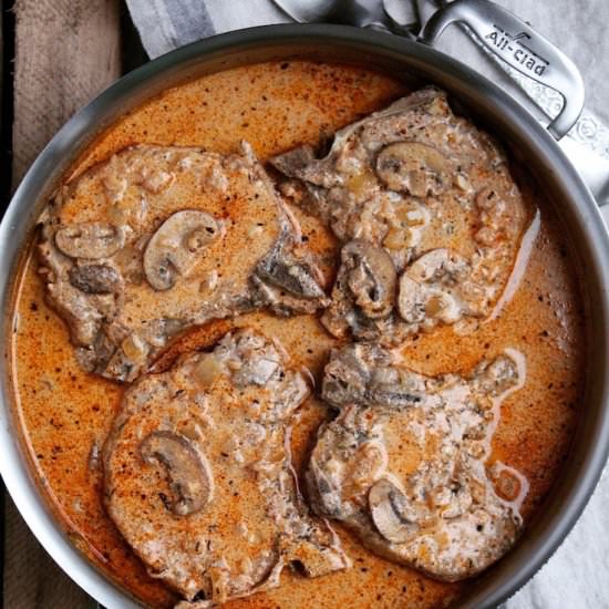 Creamy Cajun Pork Chops