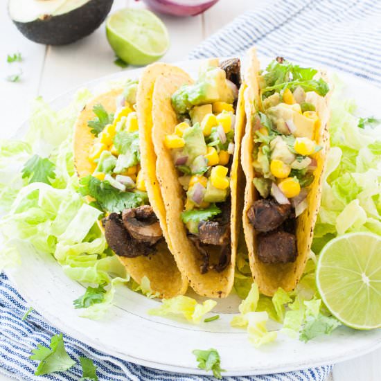 Beer-Marinated Portobello Tacos