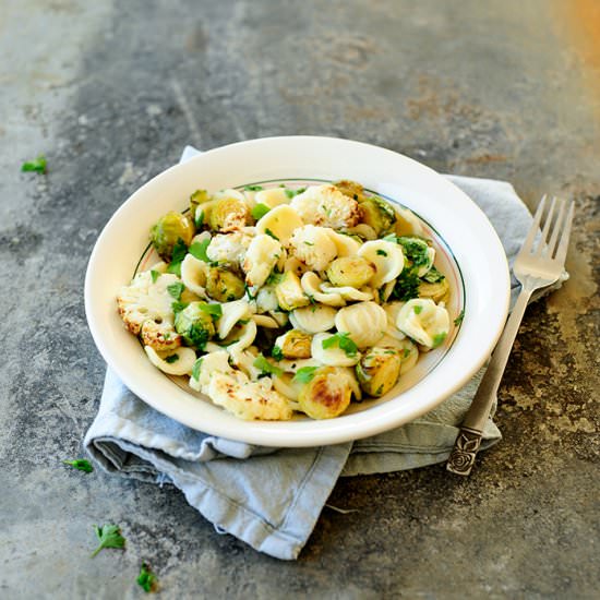 Roasted Brussels Sprouts Pasta