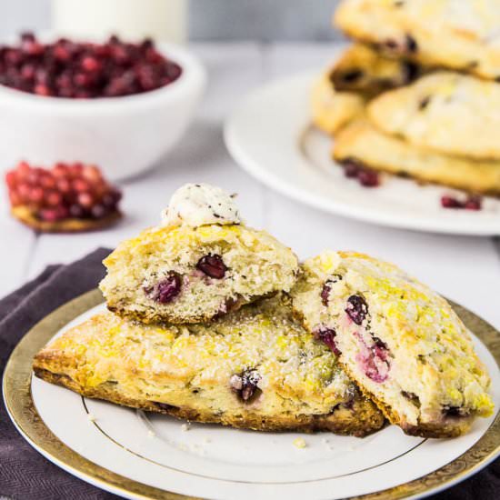 Cranberry & Pomegranate Scones
