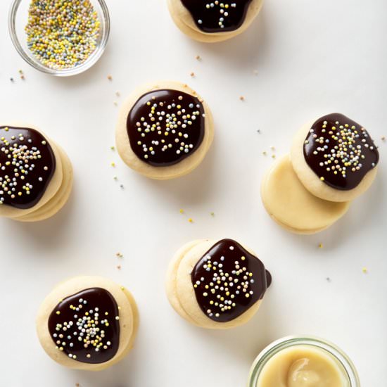 Boston Cream Pie Cookies