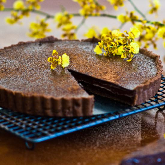 Bittersweet Spiced Chocolate Tart