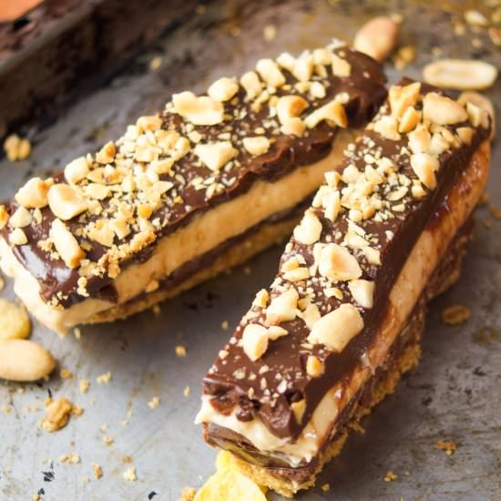 No Bake Chocolate PB Bars