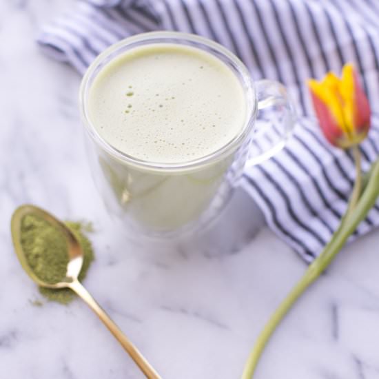 Vegan Matcha Green Tea Latte