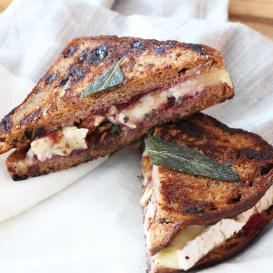 Cranberry Brie Grilled Cheese