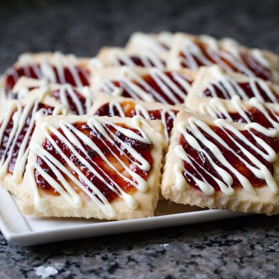 Buttery Shortbread Jam Bars