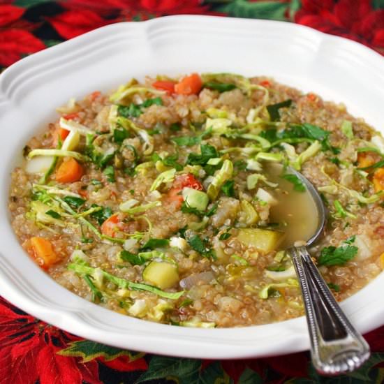 Toasted Quinoa and Vegetable Soup