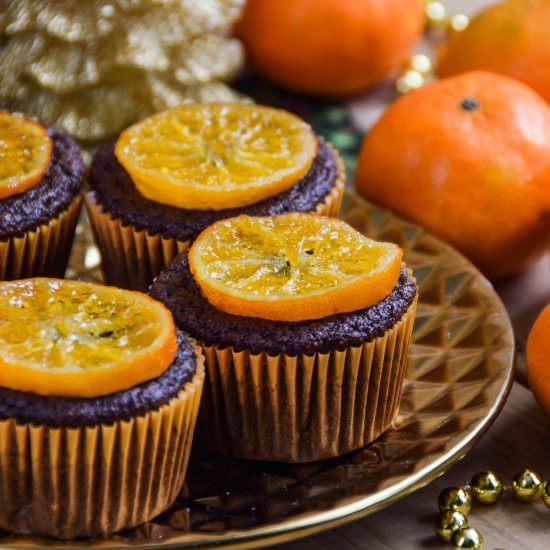 chocolate tangerine muffins