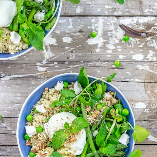 Quinoa Salad with Almond Dukkah